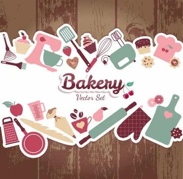 Bakery and sweets abstract illustration. Stock Illustration