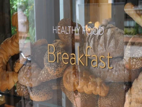 Bakery Assortment with Bread For Breakfast Video stock 80794457