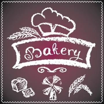 Bakery background, Stock Illustration