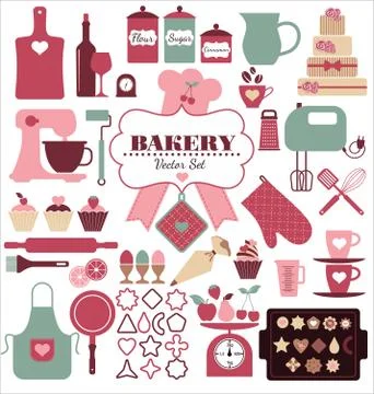Bakery background. Stock Illustration