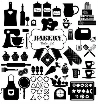 Bakery background. Stock Illustration