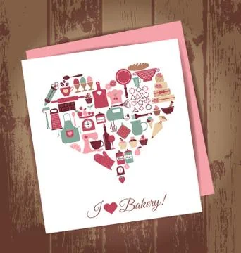 Bakery background. 스톡 일러스트