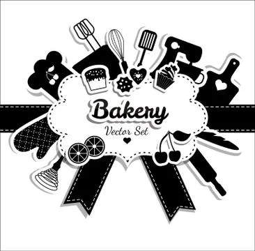 Bakery background. Stock Illustration