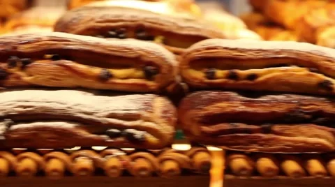 Bakery, bread, flour Stock Footage 45448346