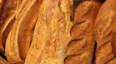 Bakery, bread, flour Stock Footage 45448406