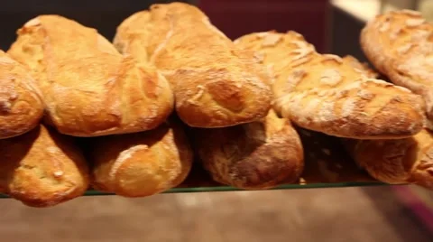 Bakery, bread, flour. Travelling. Stock Footage 45448529