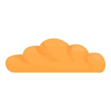 Bakery bread icon cartoon . Cake loaf Stock Illustration