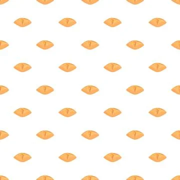 Bakery bread seamless pattern representing fresh pastry Stock Illustration