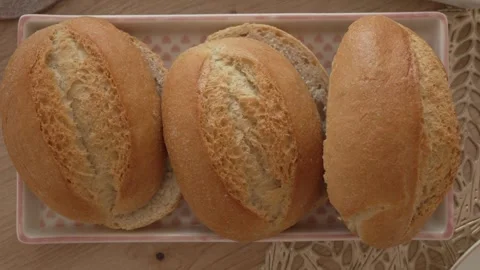 Bakery buns close-up 库存影片 333481792
