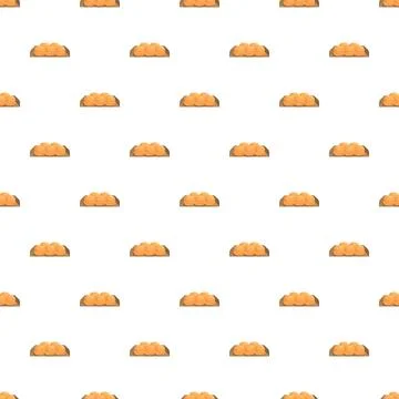 Bakery buns food repeating pattern illustration Stock Illustration