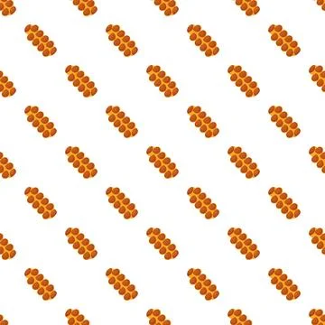 Bakery challah bread loaf seamless pattern Stock Illustration