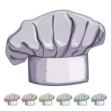 Bakery chef hat cartoon vector graphic Stock Illustration