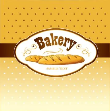 Bakery chef. label Stock Illustration
