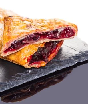 Bakery, cherry strudel Foto stock