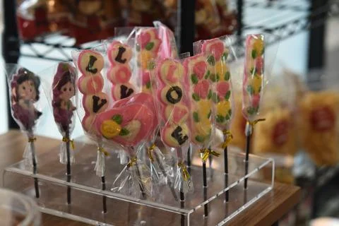 Bakery chocolate flavored candy Foto stock