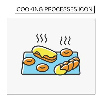 Bakery color icon イラスト素材
