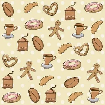 Bakery design over beige background, vector illustration Ilustração Stock