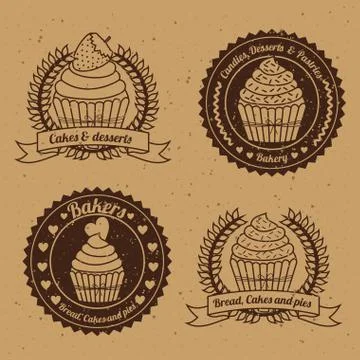 Bakery design over  beige  background vector illustration Ilustração Stock