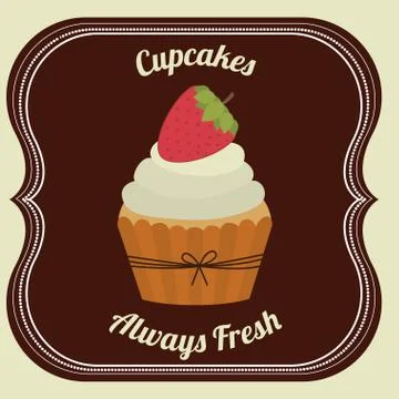 Bakery design over   beige background vector illustration Ilustração Stock