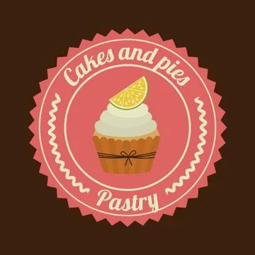 Bakery design over   black background vector illustration Ilustração Stock