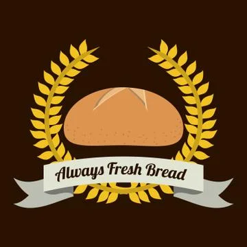 Bakery design over   black background vector illustration Ilustração Stock