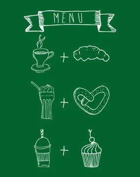 Bakery design over blackboard texture background, vector illustration Ilustração Stock