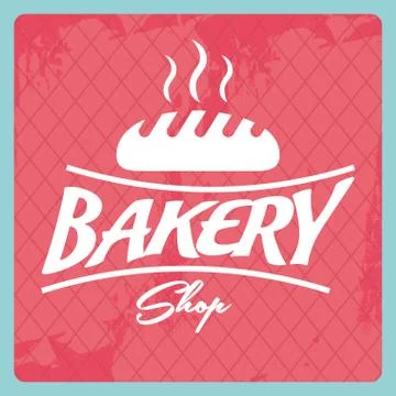 Bakery design over blue  background vector illustration Ilustração Stock