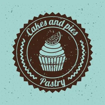 Bakery design over blue   background vector illustration Ilustração Stock