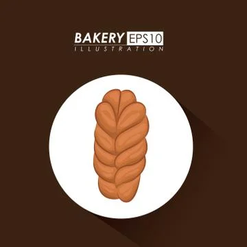 Bakery design over brown background vector illustration Ilustração Stock