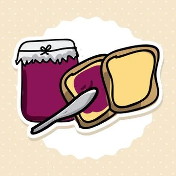 Bakery design over dotted backround vector illustration Ilustração Stock