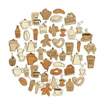 Bakery design over white background, vector illustration Ilustração Stock