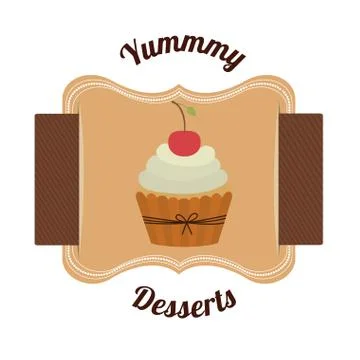 Bakery design over  white  background vector illustration Ilustração Stock