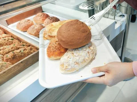 Bakery display case Stock Photos