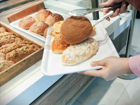 Bakery display case Stock Photos