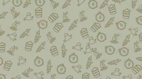 Bakery doodle pattern background seamless texture for design projects Stock Footage 331594119