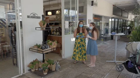 Bakery during corona Stock Footage 128603499