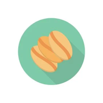 Bakery flat color icon Stock Illustration