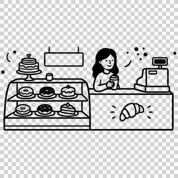 Bakery 库存插图