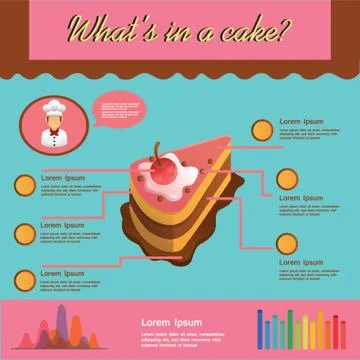 Bakery Infographic Illustrazione stock