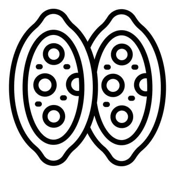 Bakery khachapuri icon outline vector. Bread food Stock Illustration