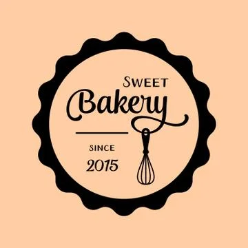Bakery label Illustrazione stock