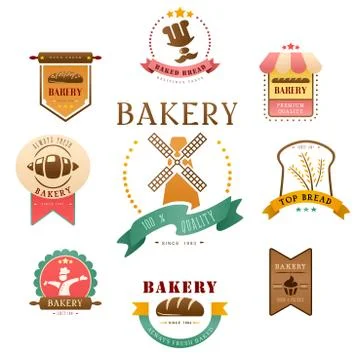 Bakery label Stock Illustration