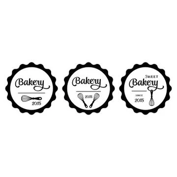 Bakery labels イラスト素材