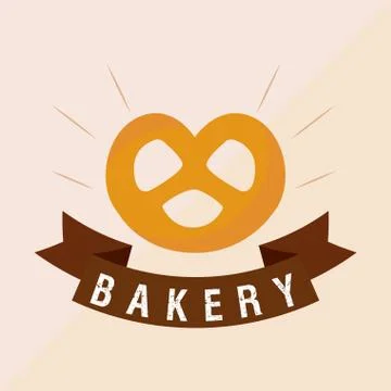 Bakery logo design Stock Illustration