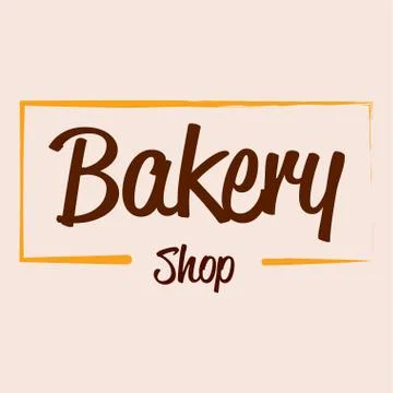 Bakery logo design Stock Illustration