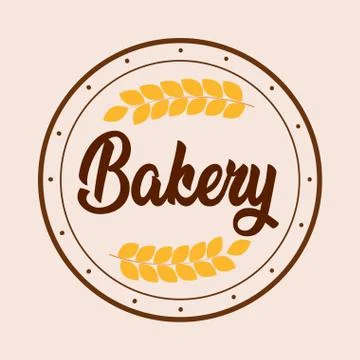 Bakery logo design Stock Illustration