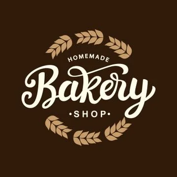 Bakery logo template design Stock Illustration