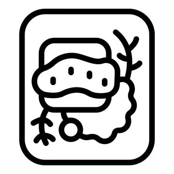 Bakery meal icon outline vector. Fried egg Stock Illustration