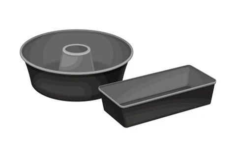 Bakery Mold or Baking Case for Molding Dough Vector Illustration イラスト素材