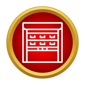 Bakery oven showing multiple baking shelves Stock Illustration